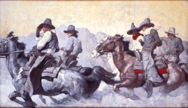 "I've seen him ride broncs that had piled the best of them, and as for roping--even the Mexican vaqueros have had to hand it to him more than once"