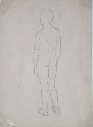 Untitled (nude figure from behind)