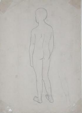 Untitled (nude figure from behind)