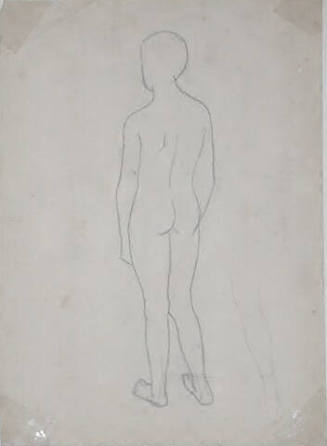 Untitled (nude figure from behind)