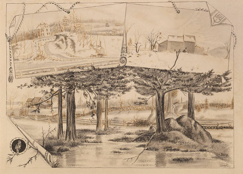 Trompe l'Oeil with Bird