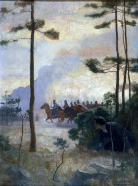 Michael was running on across the steppe endeavouring to gain the covert of some trees when a detachment of Tartar cavalry appeared on the right.