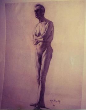 untitled (nude male figure, standing)