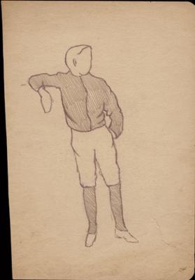 Untitled (boy, leaning)