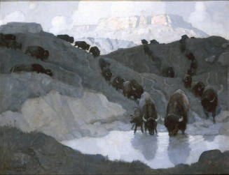 The Oregon Trail, endpaper illustration