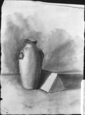 Untitled (still life with jug and triangular prism)