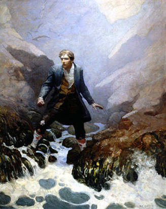 On the Island of Earraid
But the second day passed; and as long as the light lasted I kept a bright look-out for boats on the sound or men passing on the Ross