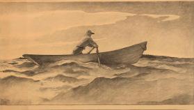 In Penobscot Bay, composition drawing