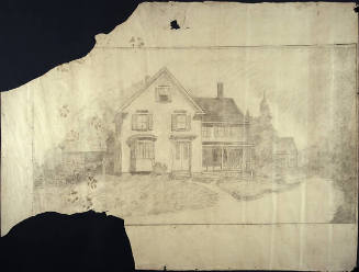 Village Street, Port Clyde, Maine, composition drawing