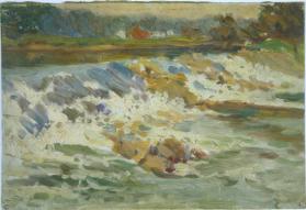 untitled (view of rapids in a river)