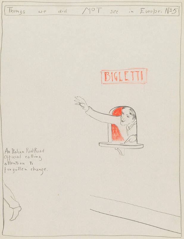 An Italian Railroad Official Calling Attention to Forgotten Change