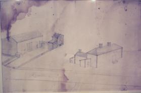 untitled (view of house and farm buildings)