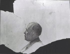 untitled (head study, Bishop Philip Cook, for Saint Andrew's School mural)