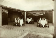 Dining area of Submarine Grill, Hotel Traymore, Atlantic City, NJ. Label on reverse of photogra…
