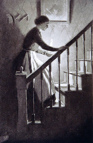 He heard her sob her way up-stairs