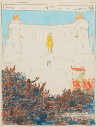 The Pope Blessing the Monument of Victor Emanuel