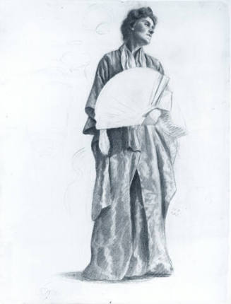 untitled (study of woman in kimono)