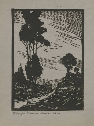 Untitled.  Trees and Road