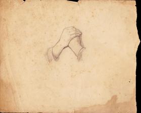 Untitled (study of clasped hands for In a Strange Land)