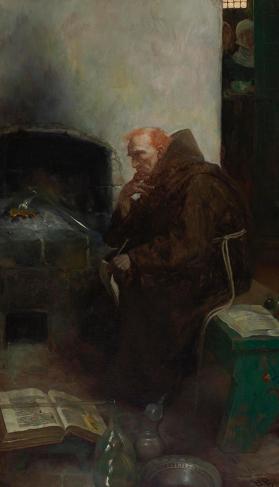 "Friar" Bacon in His Study (Roger Bacon)