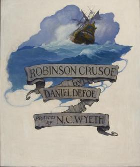 Robinson Crusoe, title page illustration