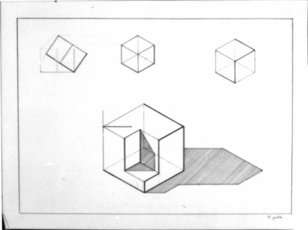 Untitled (geometric projections)