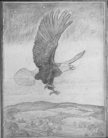 Our Emblem, composition drawing