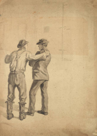 Untitled (two men talking)