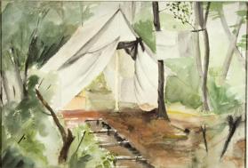 untitled (view of a campsite)